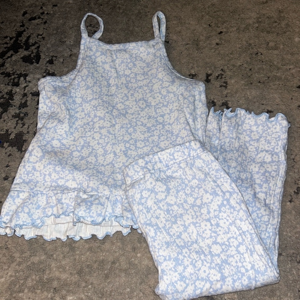 Old Navy | Floral Ribbed Set
